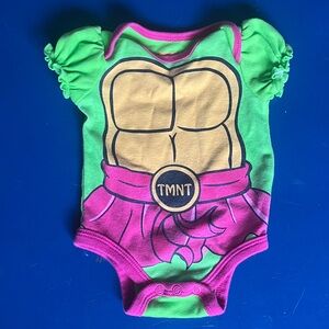 Nickelodeon TMNT Green and Pink Bodysuit